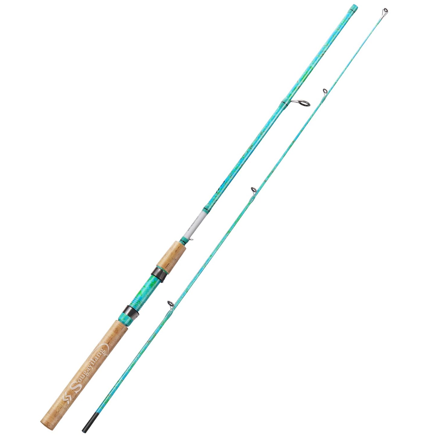 Sougayilang Ultra Light Spinning Rod – 2-Piece, Cork Handle