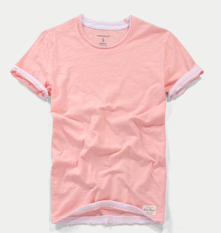Men's Cotton Bamboo T-Shirt - Casual Vintage Style