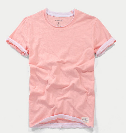 Men's Cotton Bamboo T-Shirt - Casual Vintage Style