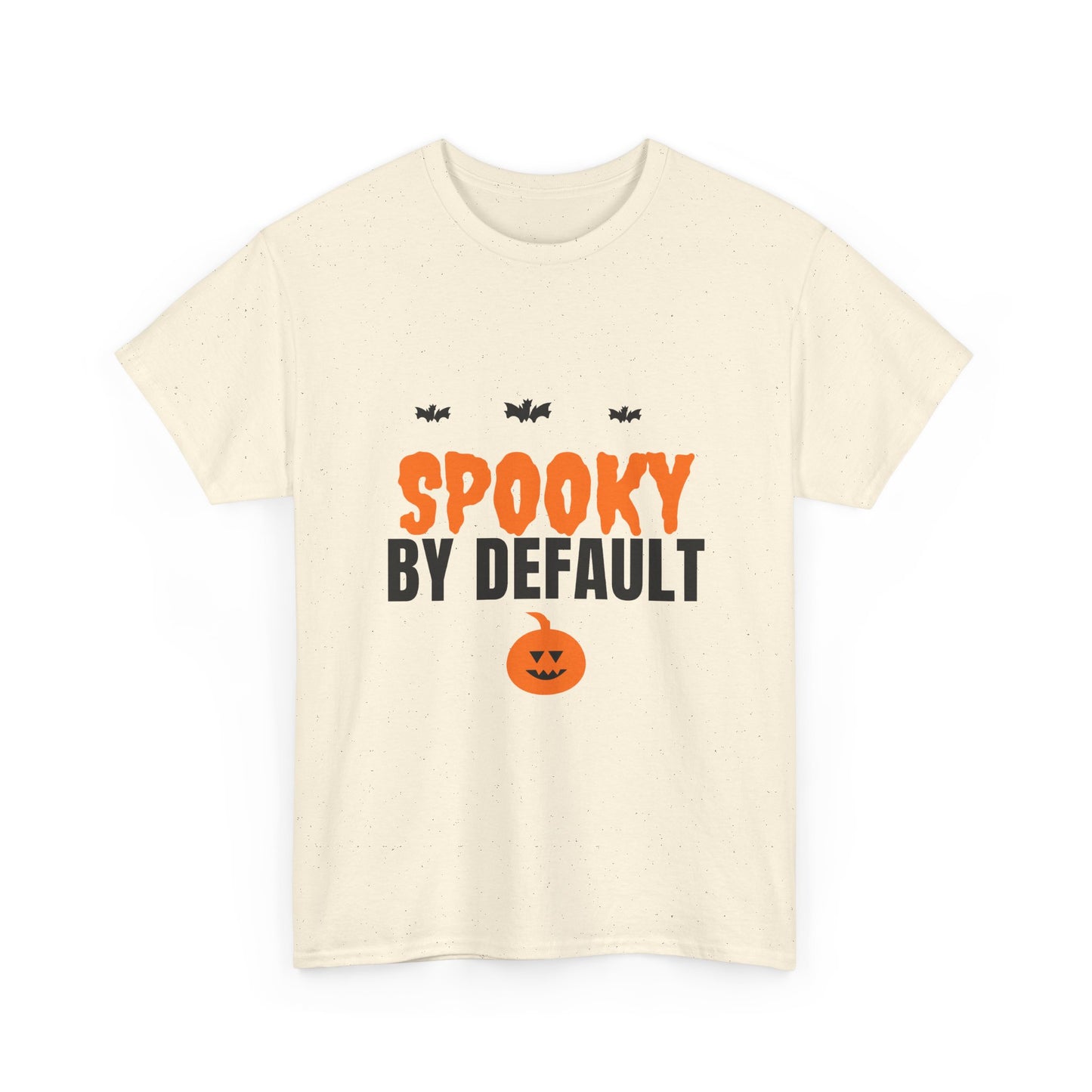 Spooky By Default Tee | Funny Halloween Bats Pumpkin Shirt