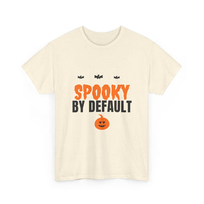 Spooky By Default Tee | Funny Halloween Bats Pumpkin Shirt