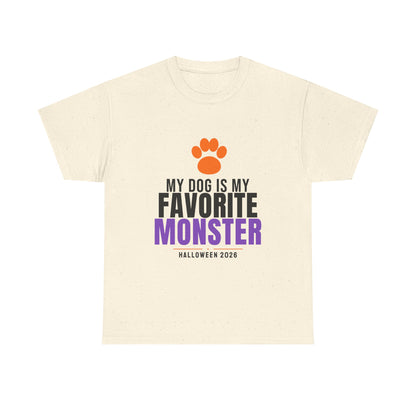 My Dog Is My Favorite Monster Tee | Halloween Dog Mom Dad