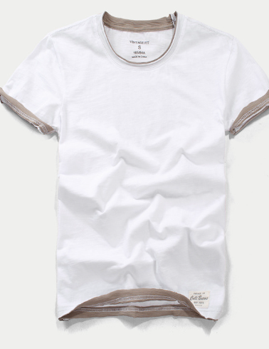 Men's Cotton Bamboo T-Shirt - Casual Vintage Style