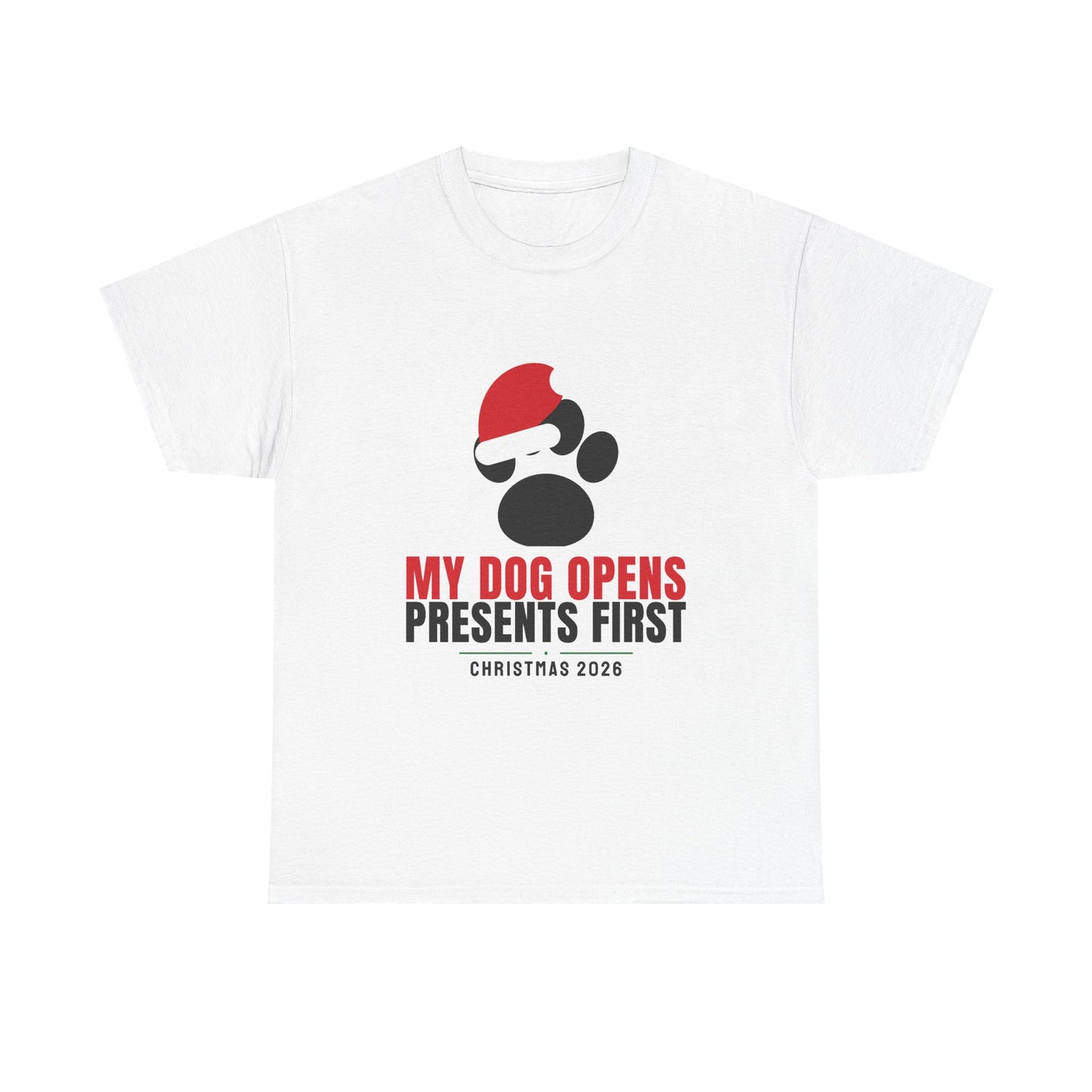 My Dog Opens Presents First Tee | Funny Christmas Dog Mom