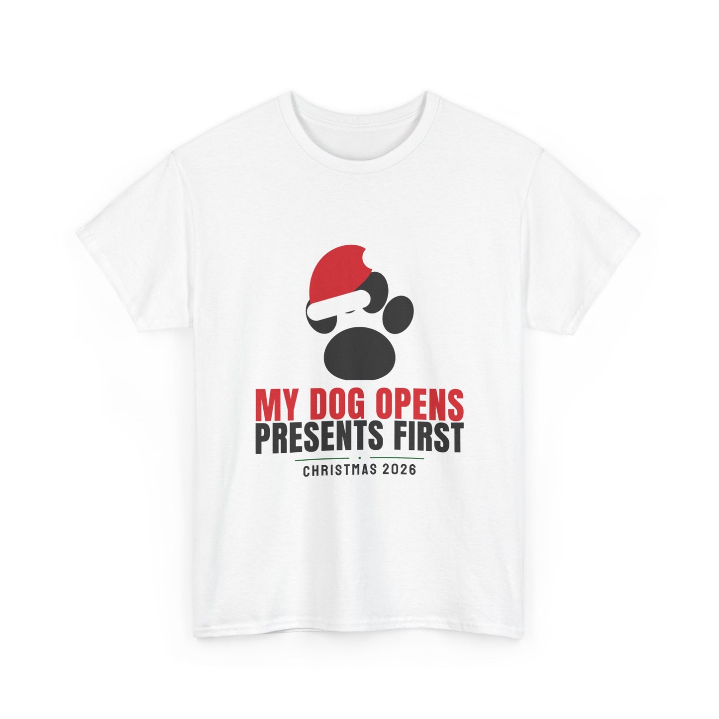 My Dog Opens Presents First Tee | Funny Christmas Dog Mom