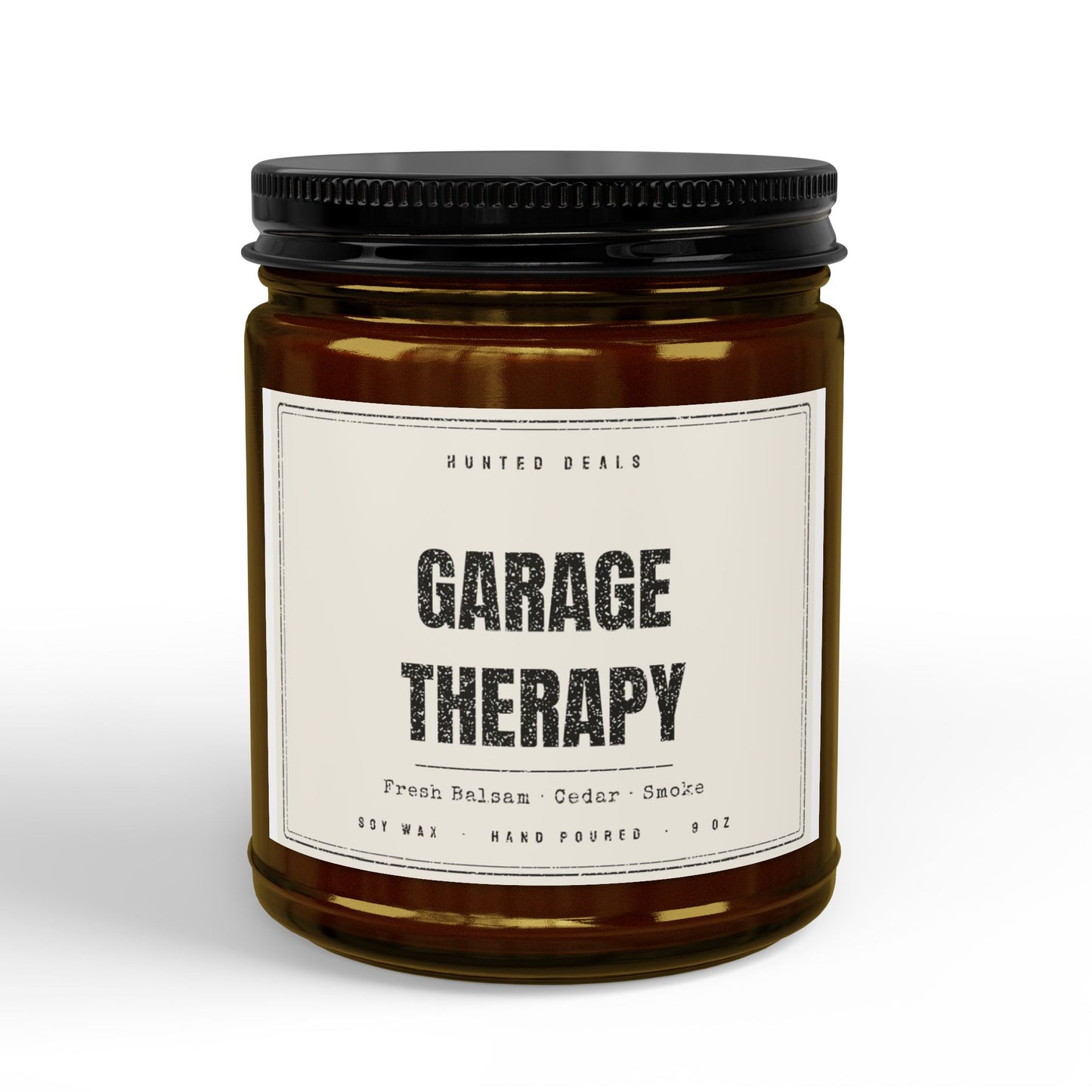 Garage Therapy Candle - Man Cave Gift for Him, Soy 9oz