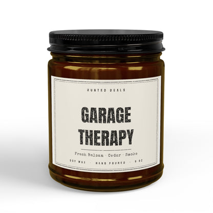 Garage Therapy Candle - Man Cave Gift for Him, Soy 9oz