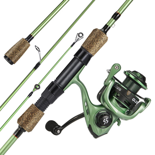 Bass Fishing Rod & Reel Combo – 30-Ton Carbon, 66" with Spinning Reel