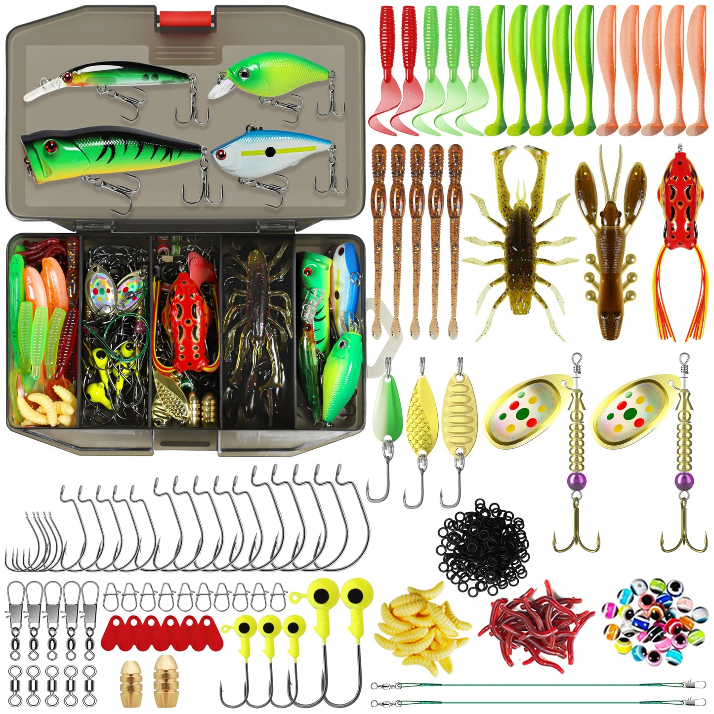 TRUSCEND Fishing Lures & Tackle Kit – Premium Freshwater Starter Set