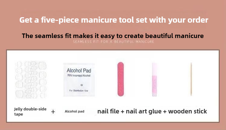 1007- Handmade press on nails fake nails removable