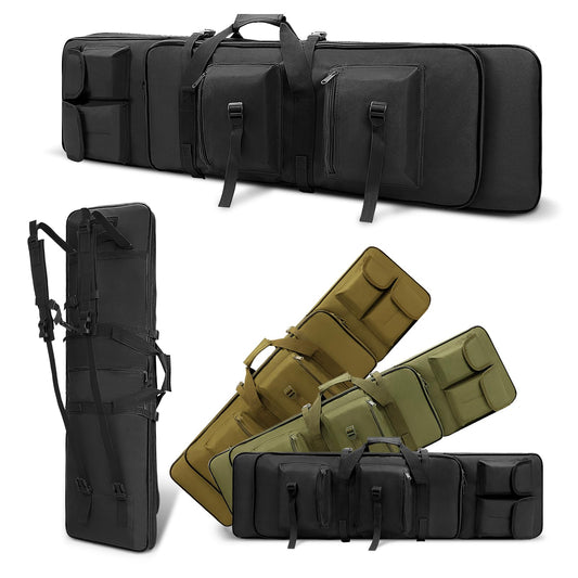 SHOATTAKEEN 33” / 39”/ 47” Rifle Case Soft Bag Gun Case for Rifles and Shotguns Tactical Shooting Bag for Long Gun Pistol Transportation Rifle Carrying Case for Shooting Range Activity Hunting