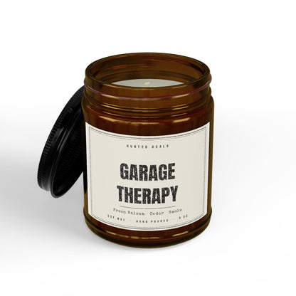 Garage Therapy Candle - Man Cave Gift for Him, Soy 9oz