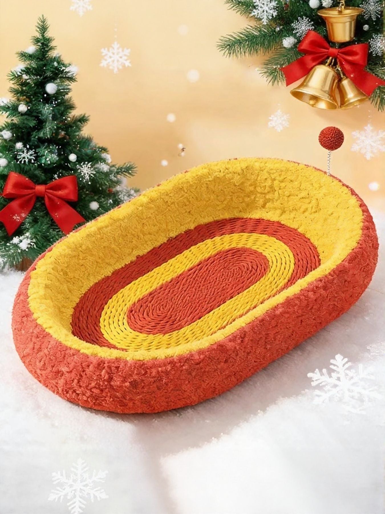 Oval Cat Scratching Bed