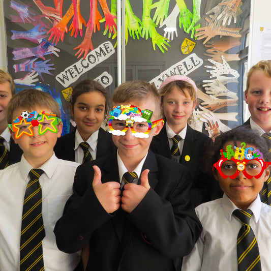 Back to School Theme Party Paper Glasses for Photos