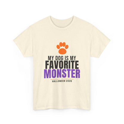 My Dog Is My Favorite Monster Tee | Halloween Dog Mom Dad