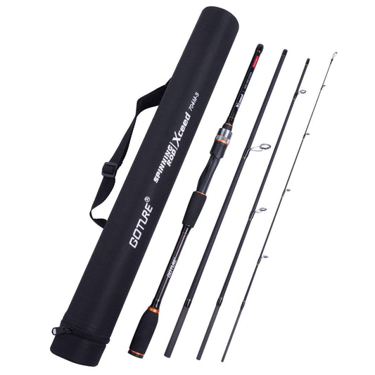 7ft Carbon Fiber Travel Spinning Rod – 4-Piece, Ultra Light