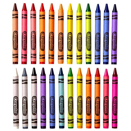 Crayola Classic Crayons, Assorted Colors, Back to School, 24 Count