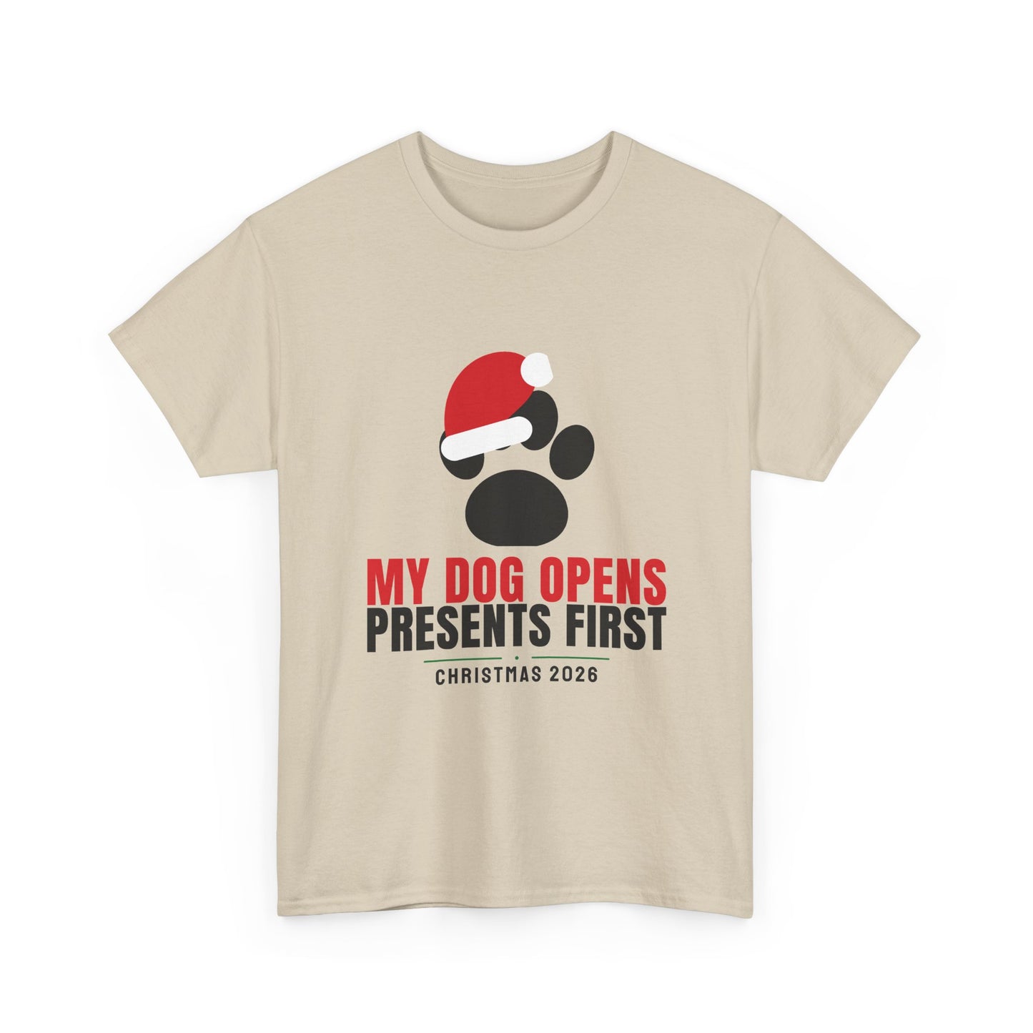 My Dog Opens Presents First Tee | Funny Christmas Dog Mom