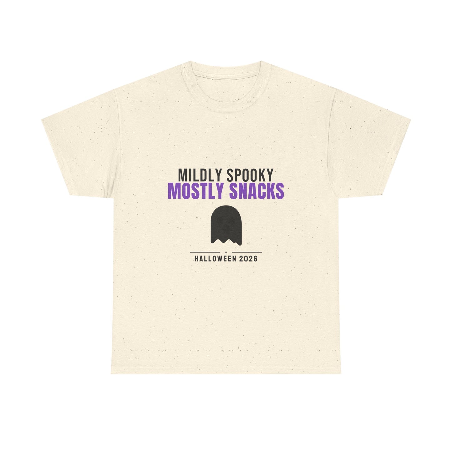 Mildly Spooky Mostly Snacks Tee | Funny Halloween Ghost