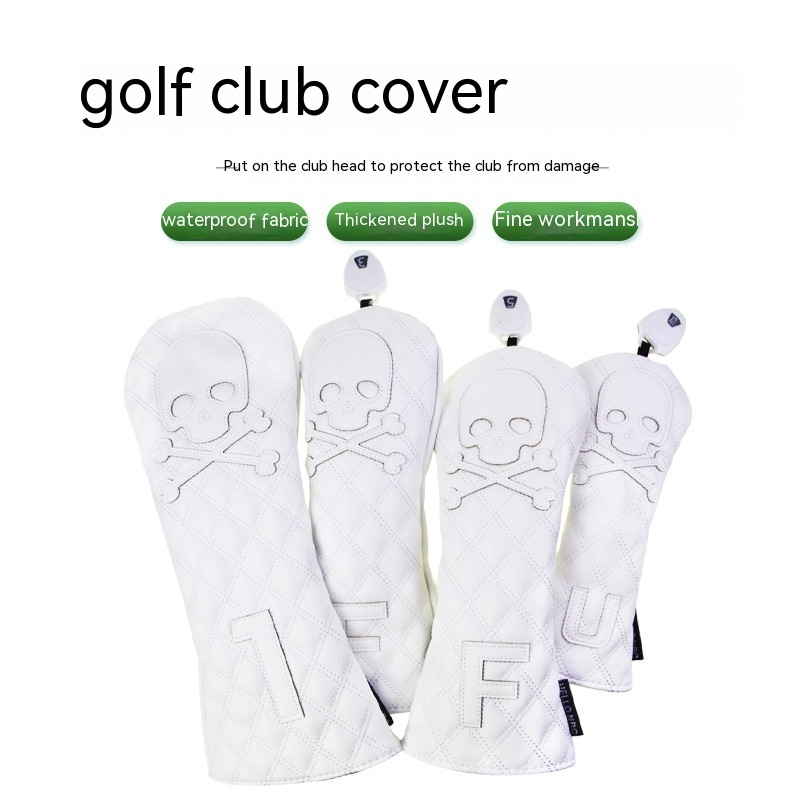 Black PU Leather Golf Club Headcovers
