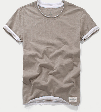 Men's Cotton Bamboo T-Shirt - Casual Vintage Style