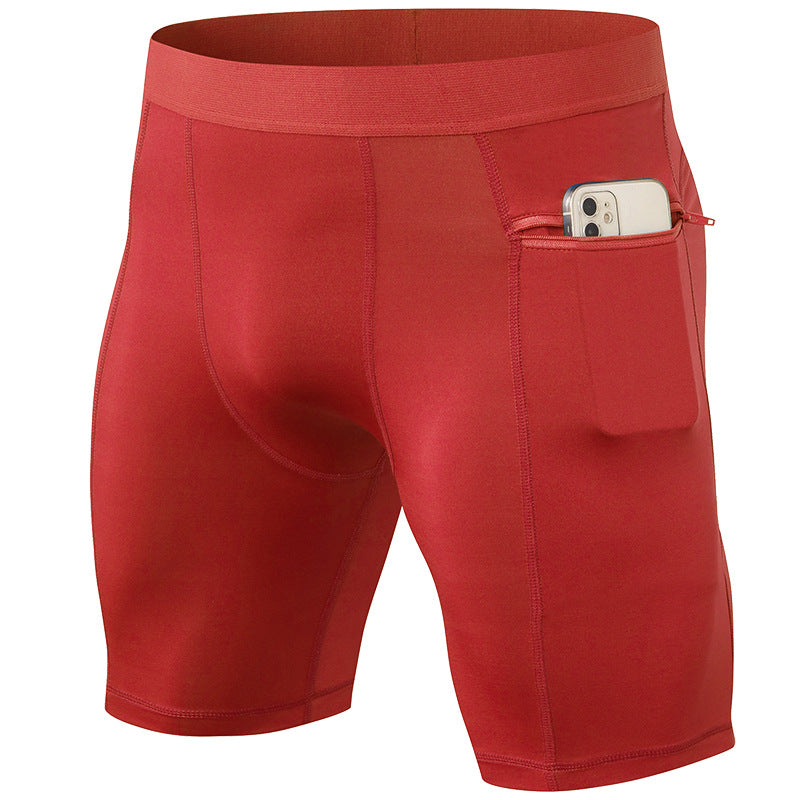 Men's Gym Shorts with Zipper Pockets