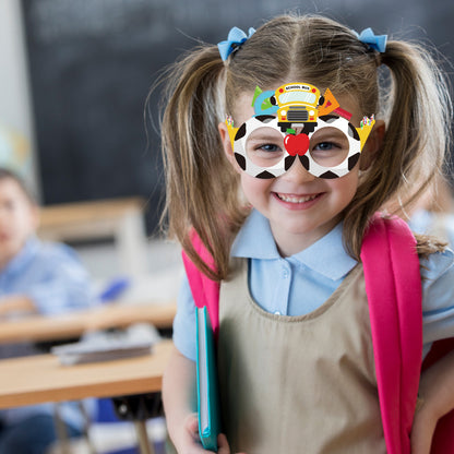 Back to School Theme Party Paper Glasses for Photos