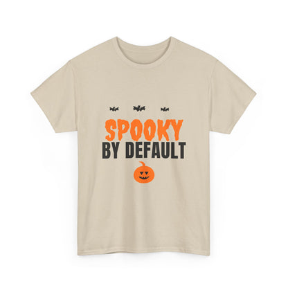 Spooky By Default Tee | Funny Halloween Bats Pumpkin Shirt