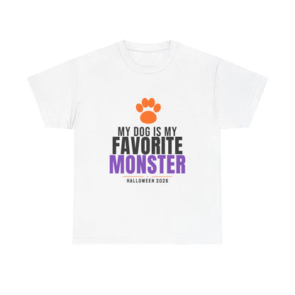My Dog Is My Favorite Monster Tee | Halloween Dog Mom Dad