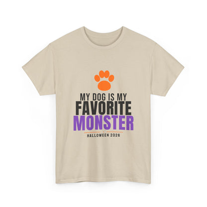 My Dog Is My Favorite Monster Tee | Halloween Dog Mom Dad