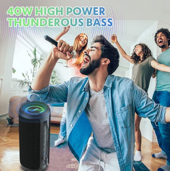 Portable Outdoor Bluetooth Speaker – Waterproof, Wireless for Camping