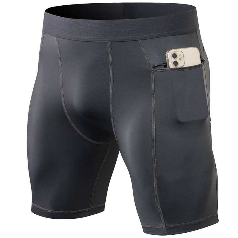 Men's Gym Shorts with Zipper Pockets
