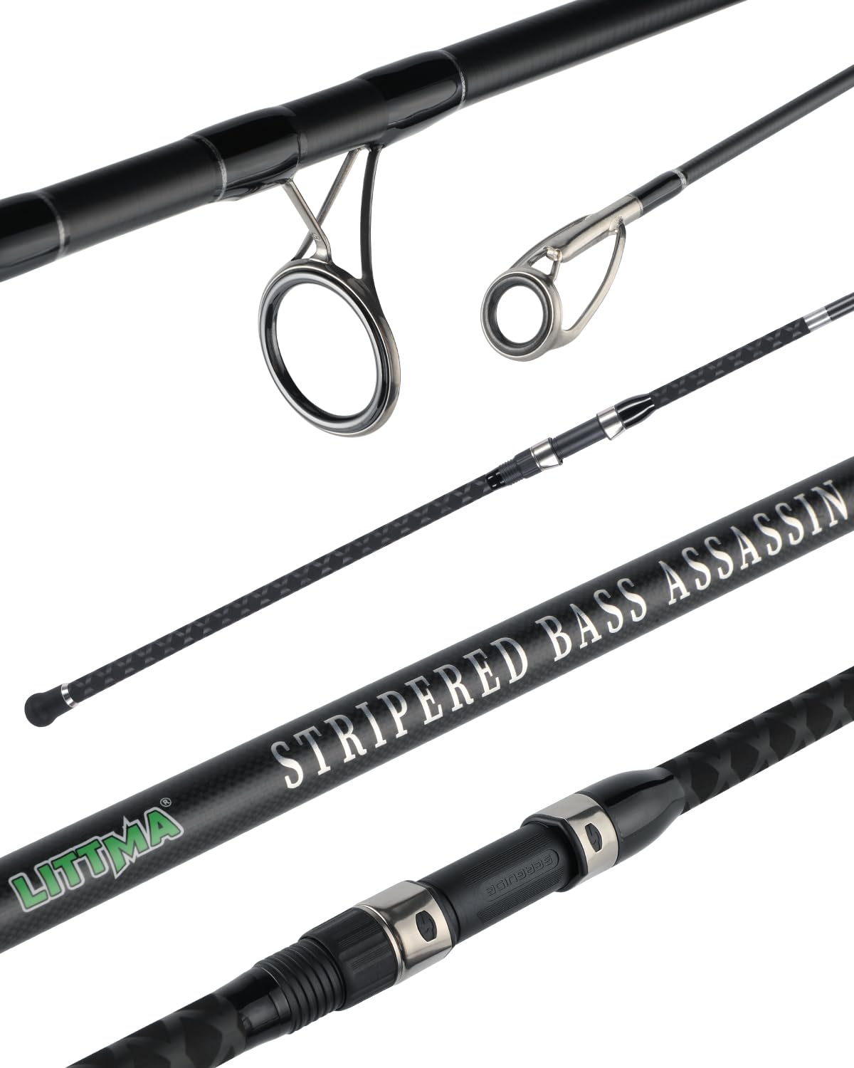 LITTMA Surf Spinning Rod – Graphite, 9-15ft, Saltwater Bass Fishing