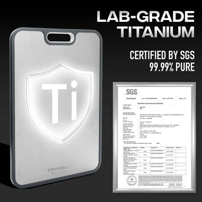 Strabella Titanium Cutting Board - Antibacterial and Scratch Resistant Holiday Gift Set