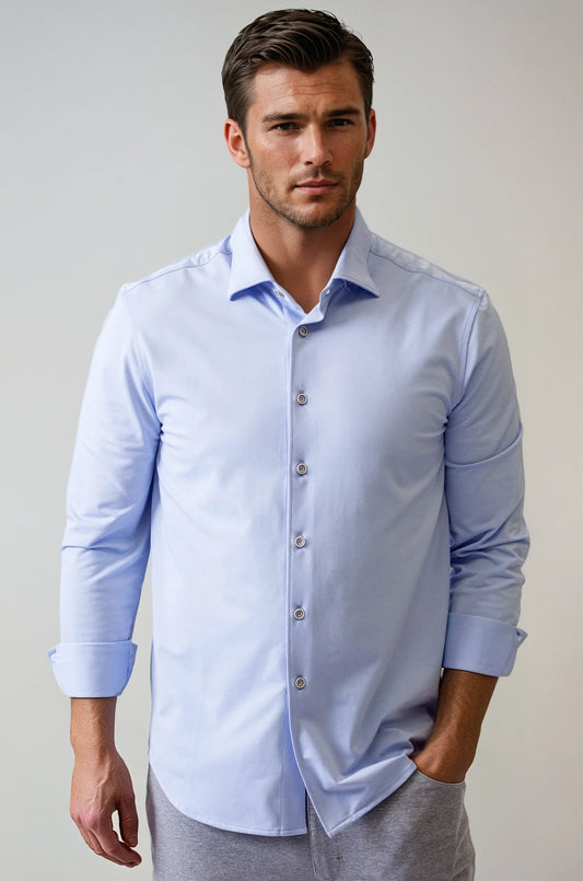 Buki Cinqo 'Single Shot' Long Sleeve Tech Shirt - French Blue