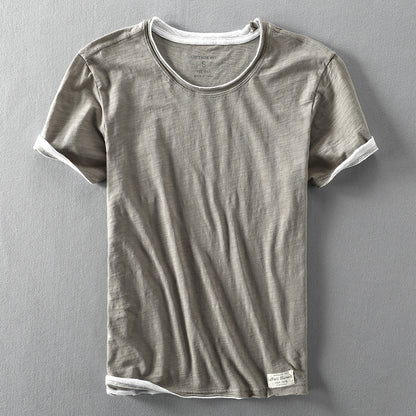 Men's Cotton Bamboo T-Shirt - Casual Vintage Style