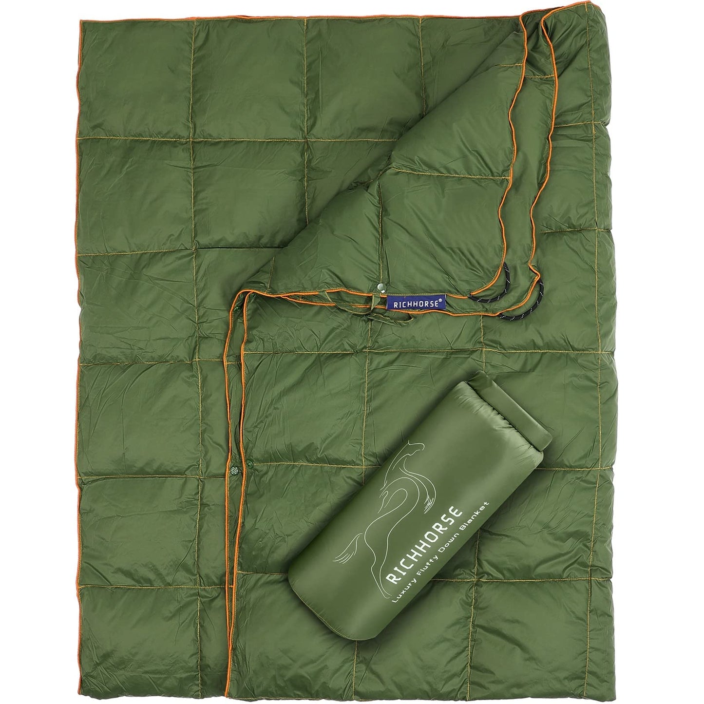 RICHHORSE Lightweight Down Camping Quilt – Packable Backpacking Blanket