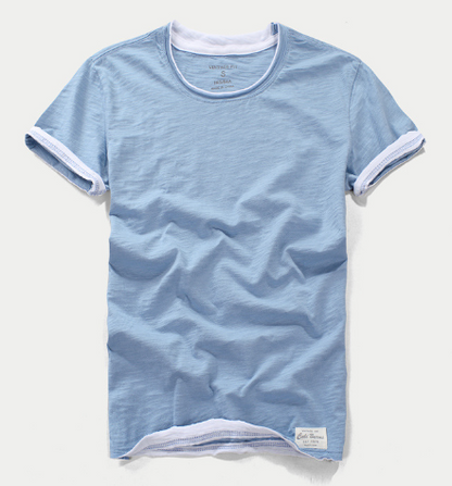 Men's Cotton Bamboo T-Shirt - Casual Vintage Style