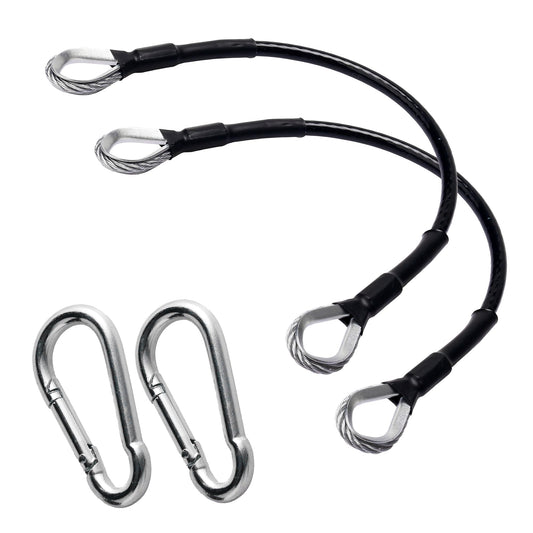 GAQUECY 2pcs Gym Cable Extension 10" Fitness Cable Extension Rope Home Gym Cable Machine Attachment