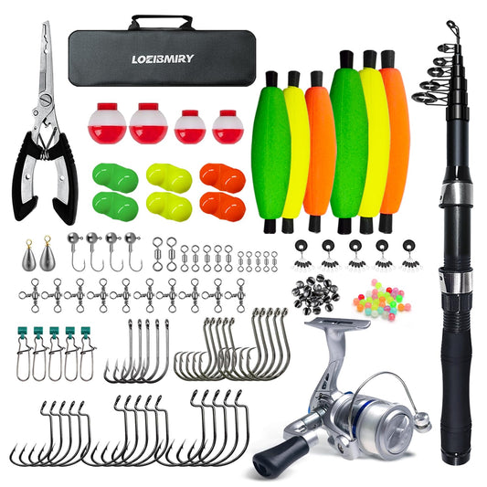 Telescopic Fishing Rod & Reel Combo – 6.89ft, Saltwater & Freshwater