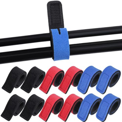 Fishing Rod Straps 12 Pack – Elastic Rod Holder Ties