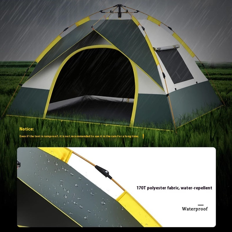 Automatic Pop-Up Camping Tent – 3-4 Person Instant Setup Outdoor Tent