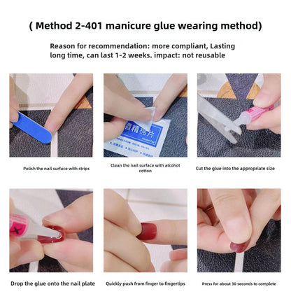 0943- Handmade press on nails fake nails removable