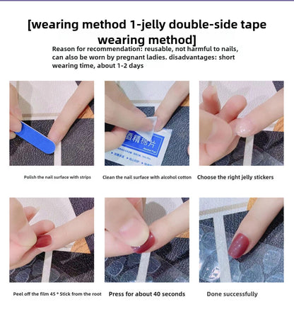 1007- Handmade press on nails fake nails removable