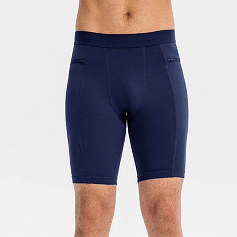 Men's Gym Shorts with Zipper Pockets