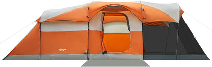 PORTAL 8-Person Family Camping Tent with Screen Porch – Waterproof & Rainfly