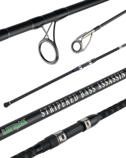 LITTMA Surf Spinning Rod – Graphite, 9-15ft, Saltwater Bass Fishing