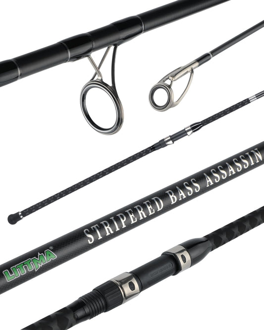 LITTMA Surf Spinning Rod – Graphite, 9-15ft, Saltwater Bass Fishing